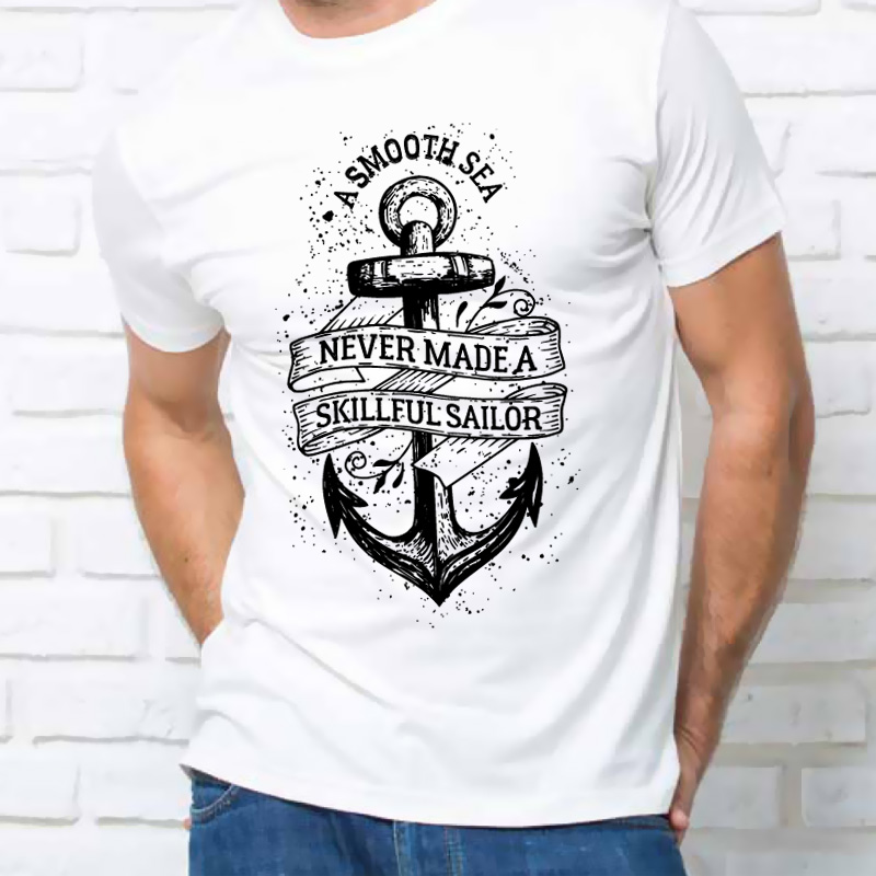 Camiseta con Ancla Camiseta de Moda Camiseta Esperanza 